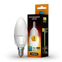 Електролампа Videx led c37 6w e14 4100K 220v (292076) VL-C37-06144