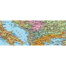 Карта Європи - політична М1 : 5 400 000, 110 х 77 см, картон, ламінація, стінна — фото 2