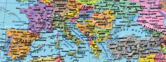 Карта світу - політична М1 : 22 000 000, 160 х 110 см, картон, ламінація, стінна — фото 2