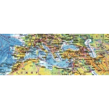 Карта світу - загальногеографічна М1 : 22 000 000, 160 х110 см, картон, лак — фото 2
