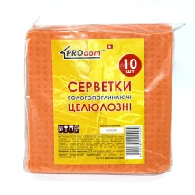 Серветки вологопоглинаючі PROdom 15,5 х 15,5 см, 10 штук в упаковці
