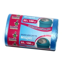Пакети для сміття 35л/100шт ДОБРА ГОСПОДАРОЧКА, міцні
