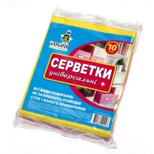Серветки універсальні ДОБРА ГОСПОДАРОЧКА 10 штук, віскоза, 30 х 36 см