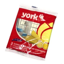 Серветка універсальна губчата YORK CLEAN & SHINE 30,5 х 34 см, 2 штуки в упаковці 2411