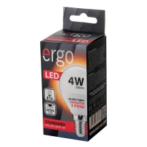 Електролампа Ergo led g45 e14 4w 220v Тепло біла 3000k LSTG45E144AWFN — фото 2