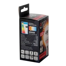 Електролампа Ergo led g45 e14 4w 220v Тепло біла 3000k LSTG45E144AWFN — фото 3