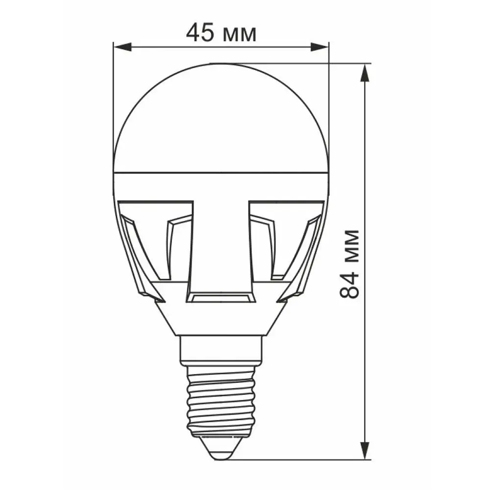 Светодиодная лампа Videx led g45 7w e14 4100k 220v VL-G45-07144 Светодиодная лампа Videx led g45 7w e14 4100k 220v VL-G45-07144 — фото 3