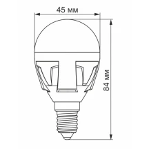 Светодиодная лампа Videx led g45 7w e14 4100k 220v VL-G45-07144 — фото 3