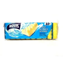 Губка для посуду NOVAX велика 10 штук, економ