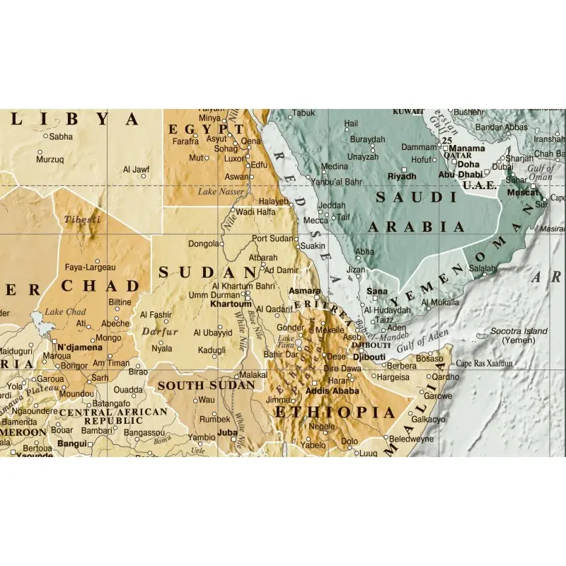 Карта мира - политическая  World Politikal map, М1 : 34 500 000, 88 х 60 см, английский язык, бумага — фото 2