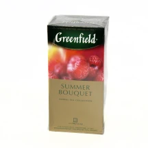 Чай Greenfield Summer Boquet чорний 25 пакетів х 2 г з ароматом малини