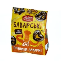 Пряники заварні "Баварські" 250 г в шоколадній глазурі Деліція