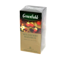 Чай Greenfield Wildberry Rooibos 25 пакетів х 1,5 г, з ароматом суниці і журавлини