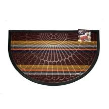 Килимок придверний ТМ Dariana Multicolor з кромкою і візерунком 45 х 75 см ( півколо) 1000006076,78