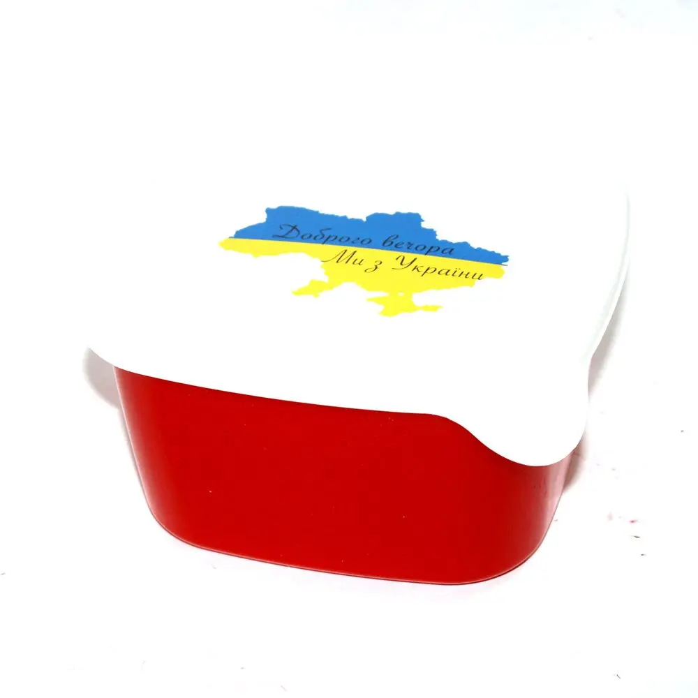 Контейнер "Фаворит" 1,3 л, квадратний, кольоровий з малюнком, поліпропілен, колір асорті БП-643 — фото 2