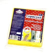 Серветки віскозні Happy Hause 3 штуки в упаковц, 32х36 смі