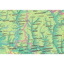 Карта України - фізична М1 : 1 400 000, 100 х 70 см, папір, ламінація — фото 4