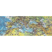 Карта світу - загальногеографічна М1 : 22000000, 160 х 110 см, картон, ламінація, планки, українська — фото 2