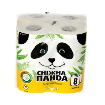 Туалетний папір СНІЖНА ПАНДА Арома 2 шари, 8 штук в упаковці