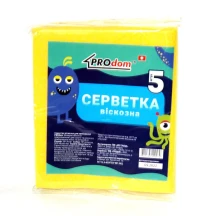 Серветки віскозні PROdom 5 штук в упаковці