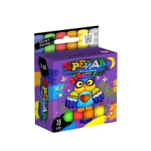 Крейда Danko Toys для малювання на асфальті тонка, 18 штук, різнокольорова MEL-02-04U