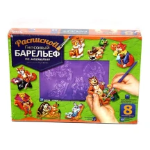 Набір для творчості Danko Toys "Барельєф" гіпсовий, на магнітах, великий 5+, асорті РГБ-02,05 — фото 2