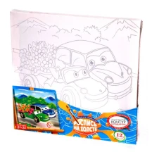 Набір для дитячої творчості Danko Toys "Розпис на полотні" розмір полотна 31 х 31 см РХ-05-01...10 — фото 2