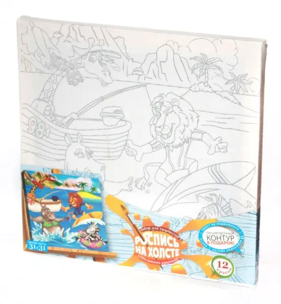 Набір для дитячої творчості Danko Toys "Розпис на полотні" розмір полотна 31 х 31 см РХ-05-01...10 — фото 5