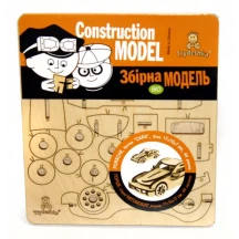 Конструктор 3D Trydeshka Збірна модель Порше серія Автомобілі, 17 х 10 х 7 см, 44 деталі, 6+ 3DA-002