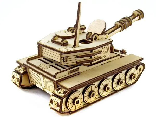 Конструктор 3D Trydeshka Збірна модель Танк-М-60 серія Бронетехніка, 19 х 11 х 13 см, 93 деталі, 6+ 3DB-002 — фото 2