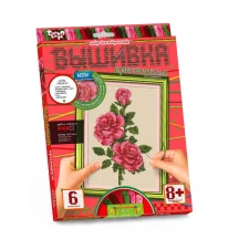 Набір творчості Danko Toys Вишивка хрестиком за номерами, асорті VK-01-03,05,09,10 — фото 4