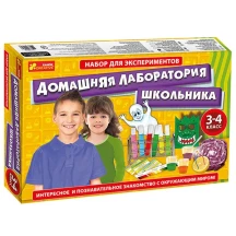 Набір для експериментів Ranok Домашня лабораторія школяра 3 - 4 клас 12114064Р