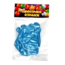 Повітряні кульки Tiki 12" перламутрові сині, 10 штук в упаковці ТК-53425,27