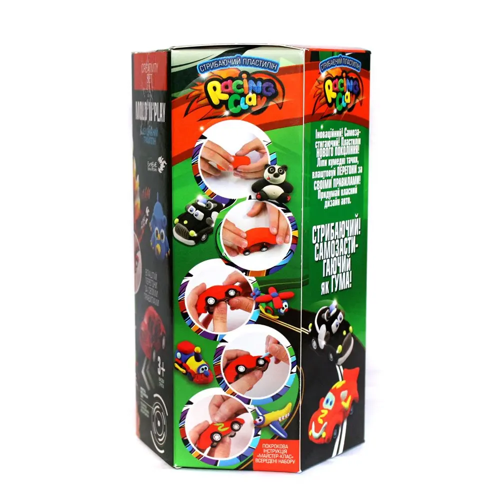 Набір креативної творчості  Danko Toys повітряний пластилін "RACING CLAY" CLRC-01-02U — фото 4