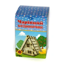 Будиночок №18 - скринька з овальним вікном 12 х 8 х 8см ВзФ F-0147 — фото 3