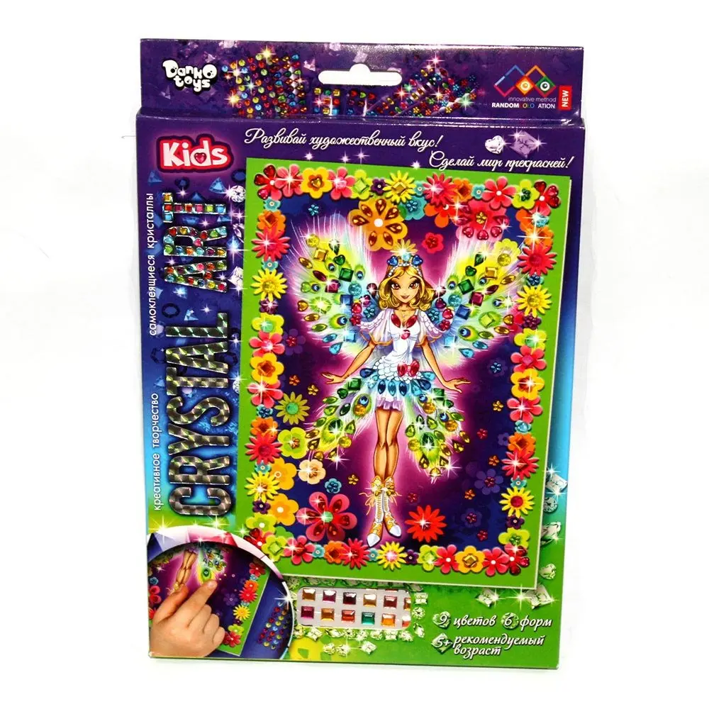 Набір креативної творчості Danko Toys "Crystal Art Kids" CArt-01-01...10 — фото 2
