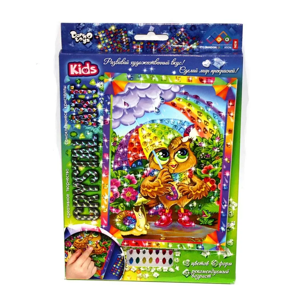 Набір креативної творчості Danko Toys "Crystal Art Kids" CArt-01-01...10 — фото 3