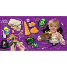 Набір креативної творчості Danko Toys "Dino Surprise Box" 15 предметів, пластикове яйце 3+ DSB-01-01U — фото 2