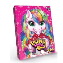 Набір кретивної творчості Danko Toys "Poni Land", 7 в 1, ігри + творчість 5+ PL-01-01U