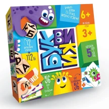 Гра Danko Toys настільна "БукВиКи", вчимо букви та слова, по 56 карт, 3+ та 6+ G-BU-01U