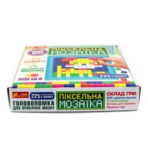 Гра настільна Ranok "Піксельна мозаїка", головоломка для прокачки мозку, 225 кубіків-пікселів 4+ 10117009У — фото 3