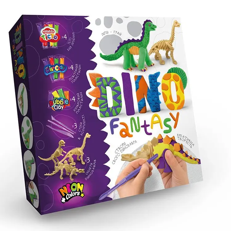 Набір креативної творчості Danko Toys "Dino Fantasy", 5+ DF-01,02U — фото 2