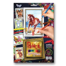 Набір креативної творчості Danko Toys "Pencil by numbers", олівці, 12 кольорів PBN-01-01...10 — фото 4