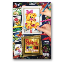 Набір креативної творчості Danko Toys "Pencil by numbers", олівці, 12 кольорів PBN-01-01...10 — фото 6