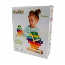 Конструктор дитячий Cubika "Годинник", дерево Levenya 14354 — фото 2