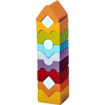 Конструктор Cubika "Пірамідка LD-11", дерево Levenya 1,5+ 14996