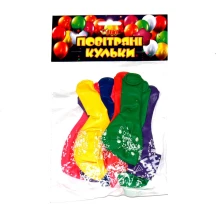 Повітряні кульки Tiki 12" різнокольорові "Happy Birthday" 10 штук в упаковці ТК-53531