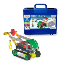 Конструктор металевий "Mechanix. Robotix №2" в кейсі, з електромотором 166 елементів, 8 моделей 8+ 01073
