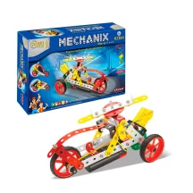 Конструктор металевий "Mechanix. Robotix №1" з електромотором 114 елементів, 8 моделей 8+ 01018