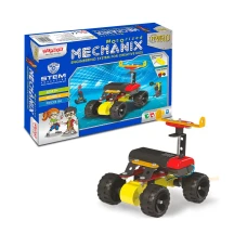 Конструктор металевий "Mechanix. Robotix №0" з електромотором 84 елементи, 5 моделей 8+ 01027